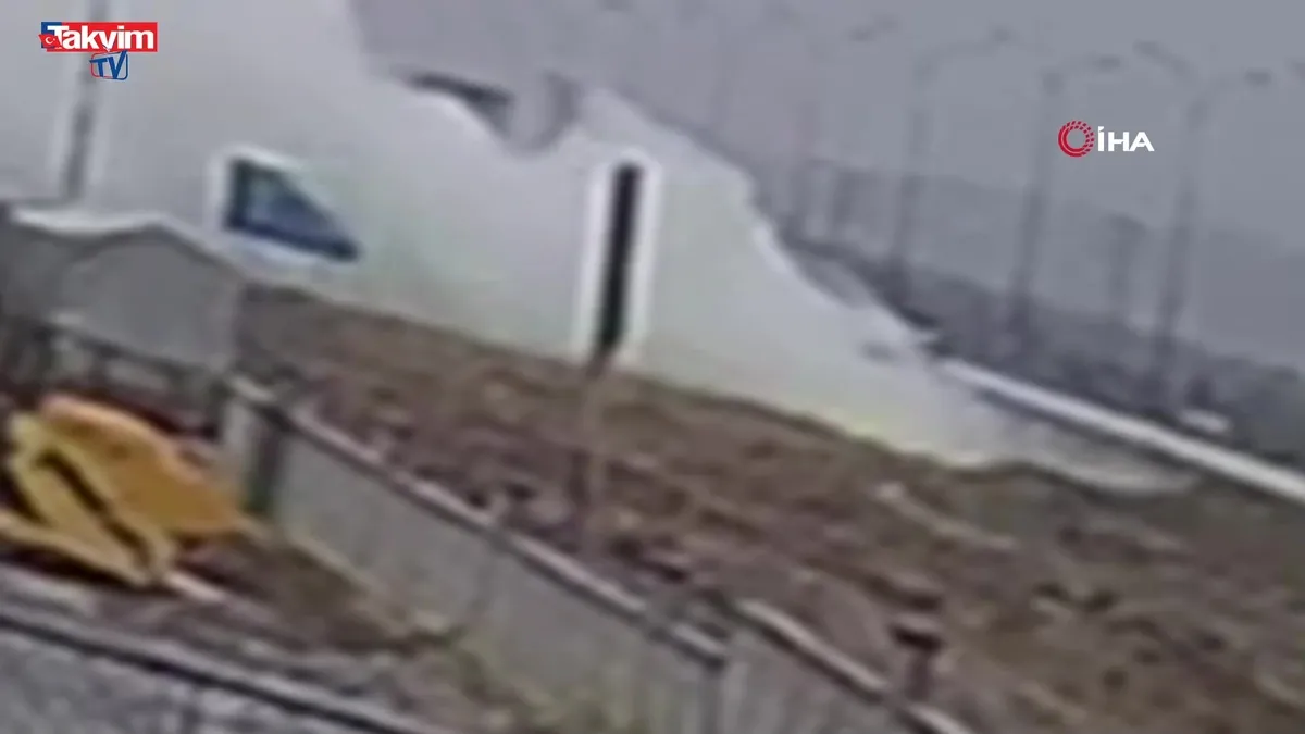 Kaza videosu: Asit tankeri devrilme anı!