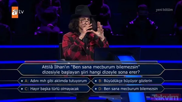 Kim Milyoner Olmak İster'de Kenan İmirzalıoğlu sordu: Mesleği 'Kaşmerlik' olan biri nerede çalışır? - 15