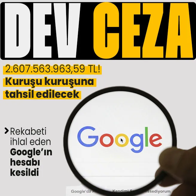 Rekabet Kurulu’ndan Google’a 2.6 milyar TL’lik ceza