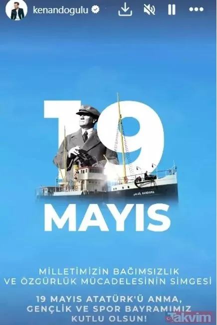 Ünlü isimlerden 19 Mayıs Atatürk'ü Anma, Gençlik ve Spor Bayramı paylaşımları! Müge Anlı, Emre Altuğ, Melis Sezen, Mine Tugay... - 6