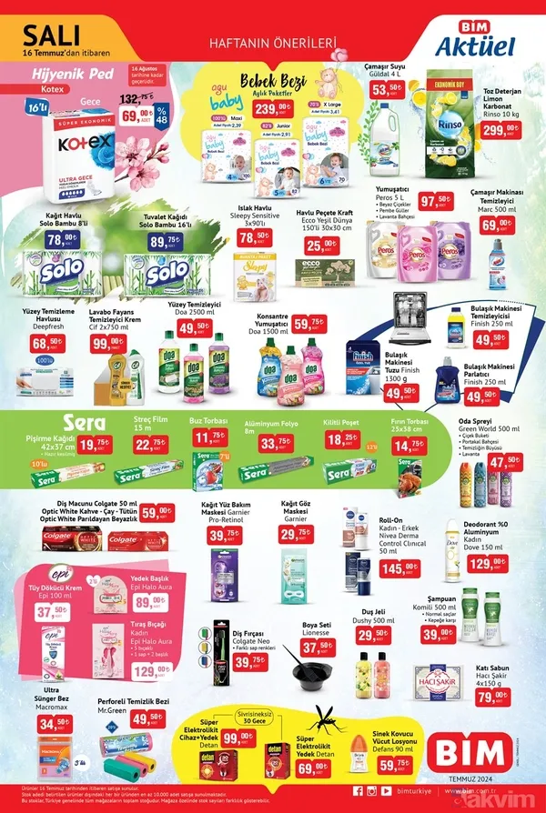 5 LİTRE çamaşır deterjanı 97 TL'ye düştü! 8'li bambu kağıt havlu 78 TL, 1 KG schinitzel 89.50 TL, Iphone 12 28.999 TL - BİM 16-19 Temmuz SALI İNDİRİMİ - 13