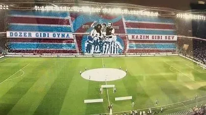 Trabzonspor tribünlerinden müthiş koreografi