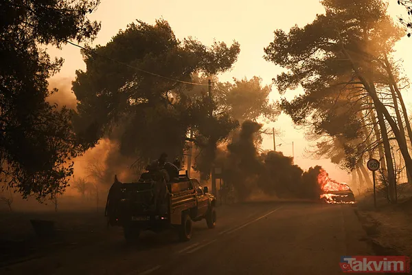 Yunanistan alevlere teslim oldu! O güne kadar kırmızı alarm! | Türkiye'den Yunanistan'a yardım eli - 8