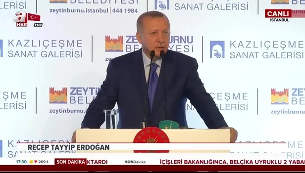 Başkan Erdoğan Selahattin Kara Resim Sergisi'nin açılışına katıldı