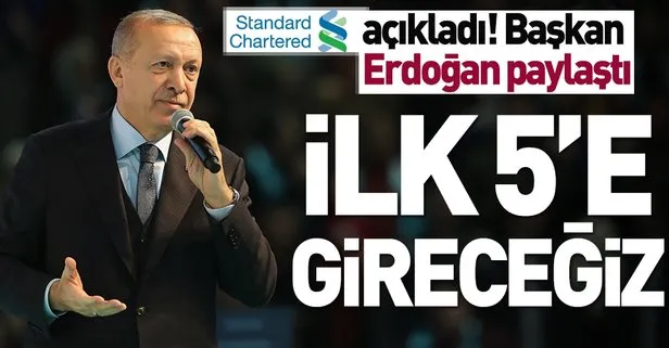 Başkan Erdoğan: İlk 5’e gireceğiz