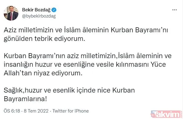 Siyasilerden peş peşe Kurban Bayramı mesajları... Mehmetçik vatan nöbetinde - 11