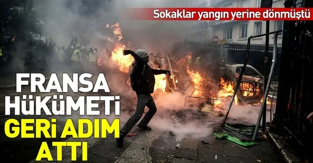 Fransa hükümeti geri adım attı!