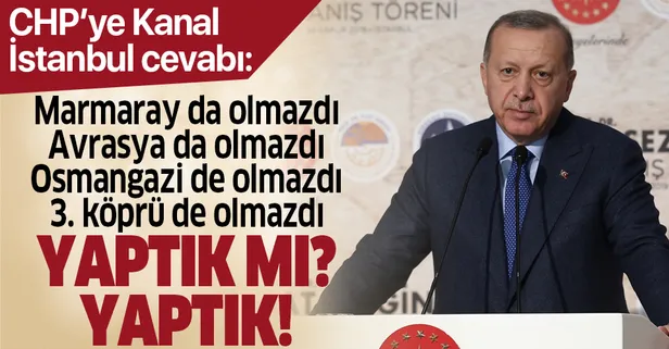 Başkan Erdoğan'dan Prof. Dr. Fuat Sezgin Yılı Kapanış Töreni'nde Kanal İstanbul açıklaması