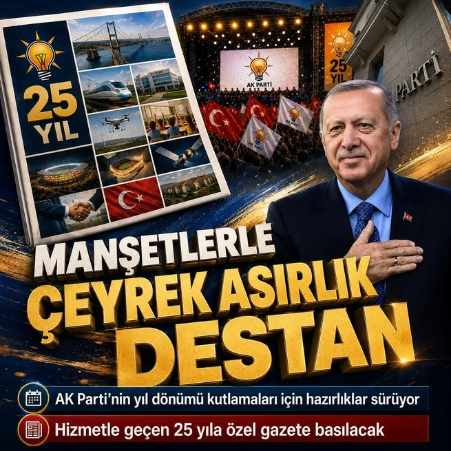 AK Partiden hizmetle geçen 25 yıla özel gazete! Çeyrek asırlık icraatlar anlatılacak