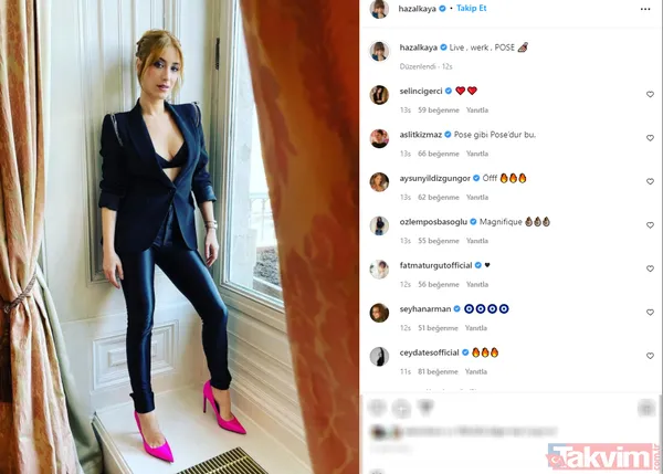 Hazal Kaya pantolonunun fermuarı açık tarzıyla şaşkına çevirdi! Dansı sosyal medyada olay oldu - 8
