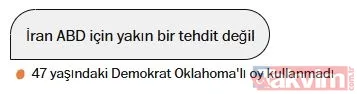 Trump İran’ı tehdit ederken ABD’liler ne diyor? The Washington Post 1000 kişiye sordu: Hava saldırısını destekler misiniz? - 6