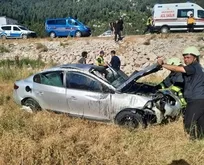 Konya’da acı olay! Tarlaya devrilen otomilde anne, bebeği ve kız kardeşi can verdi