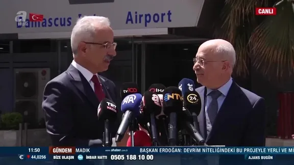 İki günlük Suriye seferi: Ulaştırma Bakanı Abdulkadir Uraloğlu Şam'da!