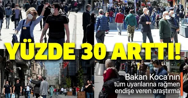 İstanbul için endişe veren araştırma! Sokağa çıkma oranı son hafta yüzde 30 arttı
