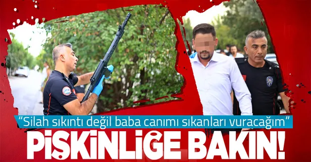 Antalya'da silahlı zorbanın pişkinliği şaşkına çevirdi: Silah sıkıntı değil baba, canımı sıkanları vuracağım