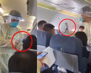 Çinde virüs paniği: Uçakta tarama yapıldı! Korkutan açıklama geldi
