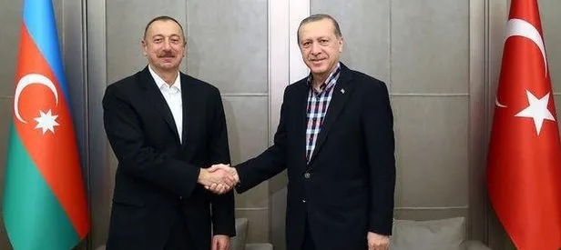 Cumhurbaşkanı Erdoğan ve İlham Aliyev görüştü