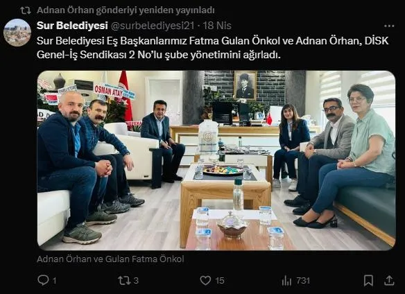 Diyarbakır Sur Belediyesi'nde Mustafa Kemal Atatürk ve Başkan Erdoğan'a hakaret eden DEM'li bölücü hakkında tutuklama kararı-2