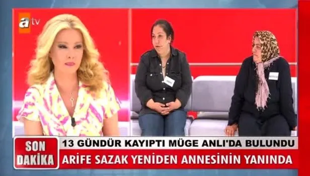 36 yaşındaki Arife Sazak canlı yayında...