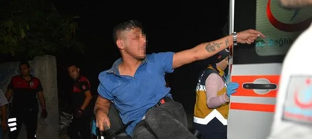 Polisten kaçmaya çalışırken damdan düştü!