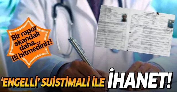 Sahte engelli raporlarıyla dolandırdırmaya çalıştılar!