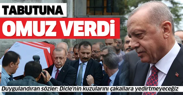 SON DAKİKA: Prof. Dr. Ahmet Haluk Dursun'a veda! Başkan Erdoğan tabutuna omuz verdi