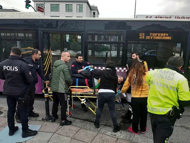 Son dakika: Zeytinburnu'nda İETT otobüsleri kaza yaptı! Yaralılar var-2
