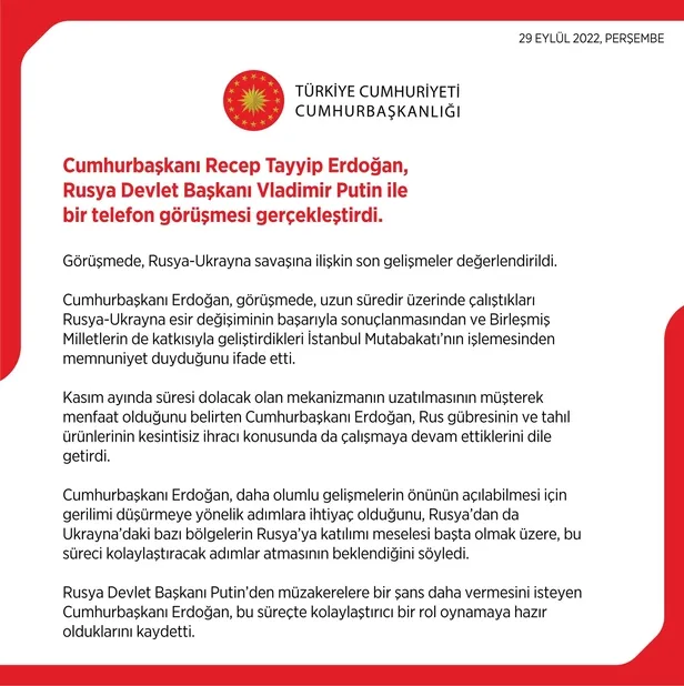 Son dakika: Başkan Recep Tayyip Erdoğan, Putin ile görüştü! "Müzakerelere bir şans daha verin" çağrısı-5