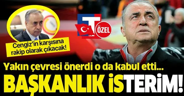 TAKVİM açıklıyor: Galatasaray Teknik Direktörü Fatih Terim Haziran’da başkan adayı