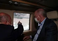 Başkan Erdoğanı taşıyan helikopter hava muhalefeti sebebiyle Rizeye iniş yaptı