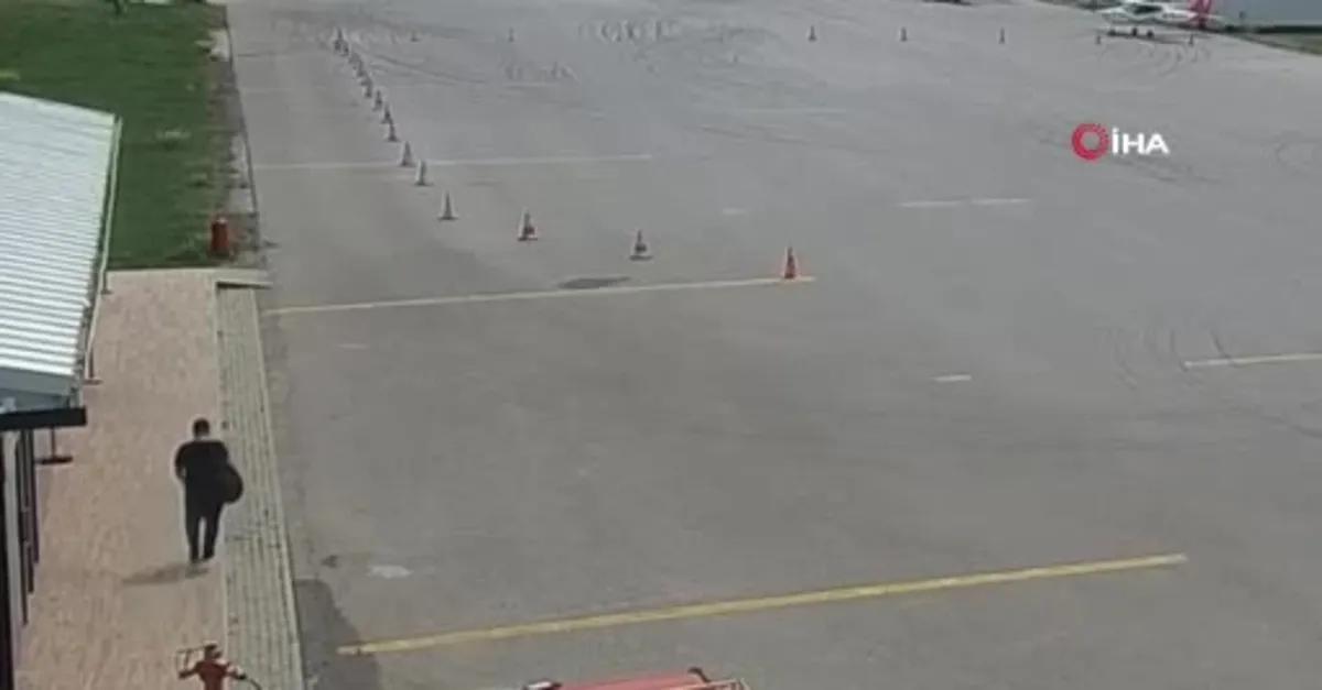 Bursa'da düşen uçağın pilotlarının havalimanındaki son görüntüleri ortaya çıktı: Ölüme böyle gittiler!