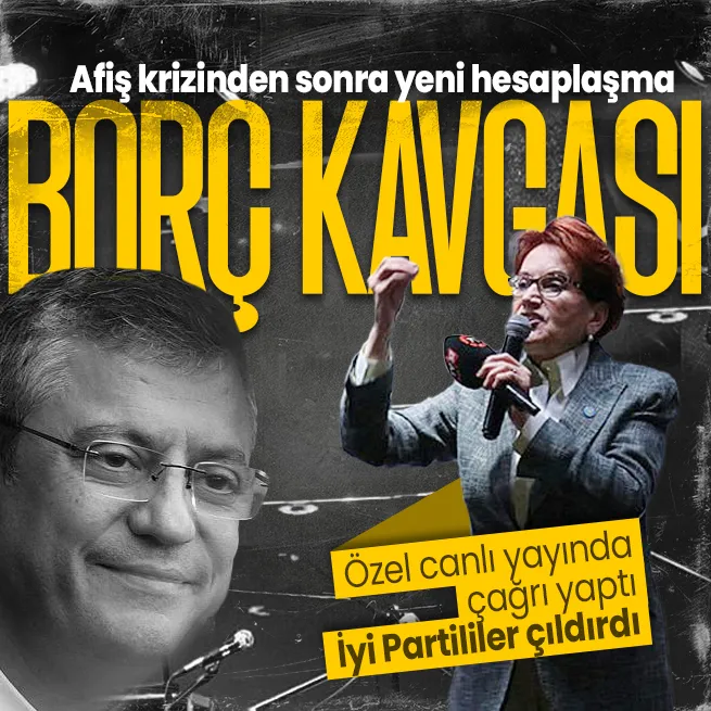 Son dakika: İYİ Parti ve CHP arasında şimdi de borç krizi! Özgür Özelin Akşenere borç hatırlatmasına İYİ Partiden sert tepki