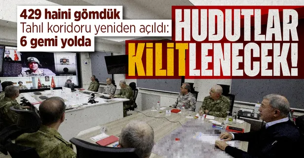 Milli Savunma Bakanı Akar, Pençe Kilit komutanlarıyla görüştü! Kaç terörist etkisiz hale getirildi? Flaş tahıl koridoru mesajı