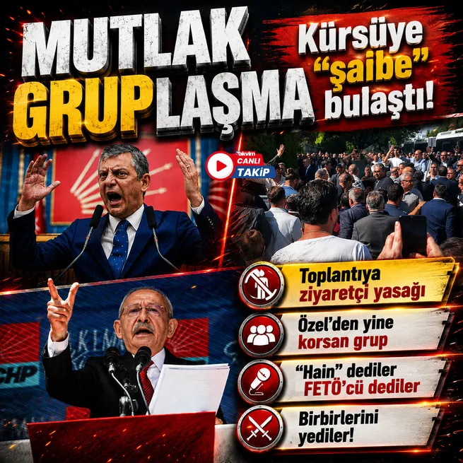 CHPde savaş günü! Kemal Kılıçdaroğlu toplantıya katılmayacak | Gruba ziyaretçi yasağı... Küfür kıyamet kavga