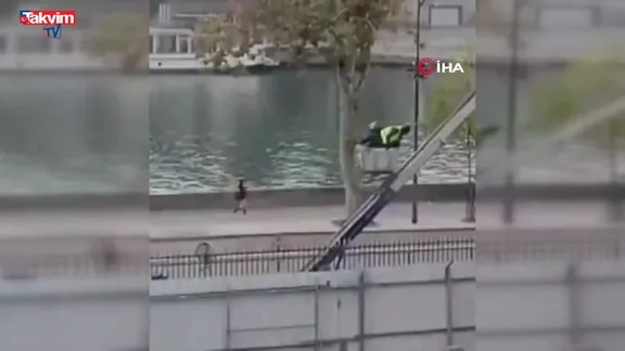 Louvre Müzesi soyguncularının kaçma anı ortaya çıktı... O anlar kamerada!