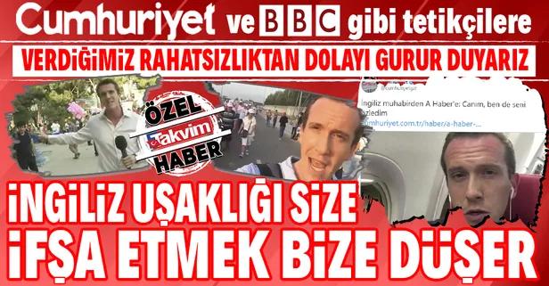 Tetikçi BBC muhabirinin Boğaziçi provokasyonun ifşa olması Cumhuriyet'te hazımsızlık yarattı!