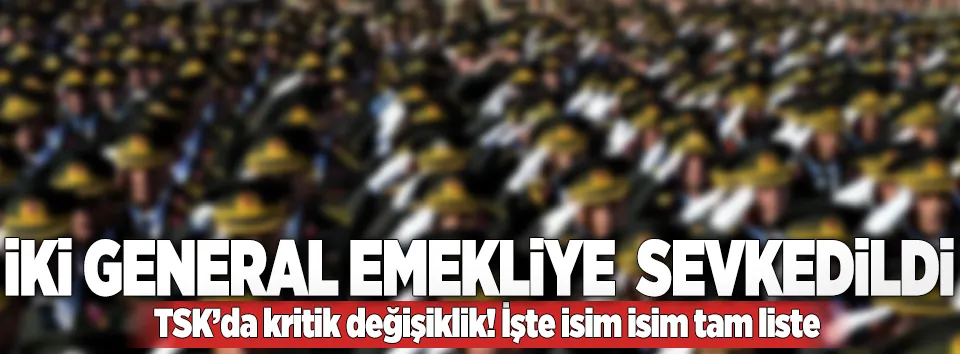 Jandarma terfi kararnamesi açıklandı