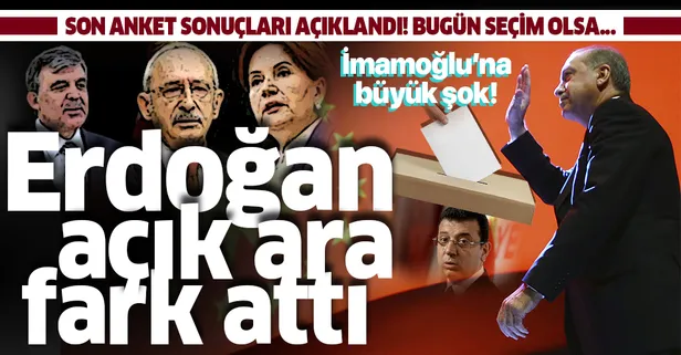 Son seçim anketi açıklandı: Başkan Erdoğan'dan Abdullah Gül, Kemal Kılıçdaroğlu ve Meral Akşener'e açık ara fark (Mayıs 2020 güncel seçim anketi sonuçları)