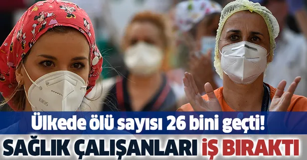İspanya'da Kovid-19'dan ölenlerin sayısı 26 bini geçti sağlık çalışanları iş bıraktı