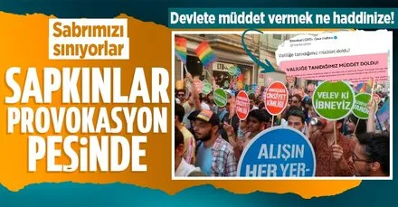 LGBT’li sapkınlardan İstanbul’da yeni provokasyon girişimi!