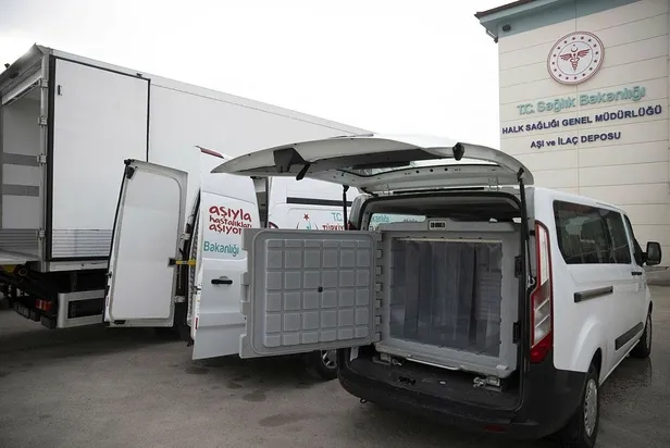 Son dakika: CoronaVac aşılarının sevkiyat tırları basın mensuplarınca görüntülendi-2