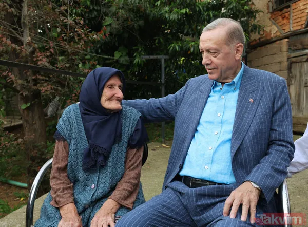 Vefalı lider! Başkan Erdoğan 85 yaşındaki eski komşusu Binnaz Baloğlu'nu ziyaret edip hayır duasını aldı - 26