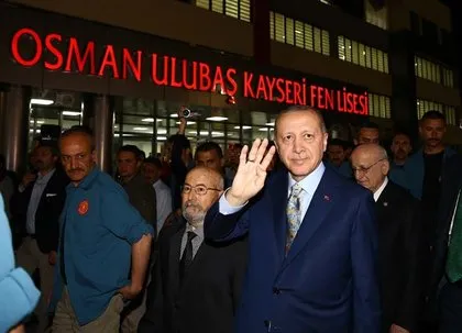 Erdoğan, Kayseri’de Osman Ulubaş Fen Lisesinin açılışını gerçekleştirdi
