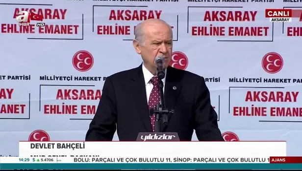 Mhp Genel Baskani Devlet Bahceli Aksaray Da Mola Verdi