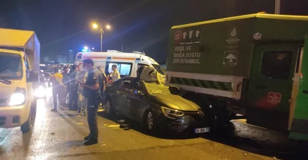 Son dakika: Bayrampaşa'da zincirleme trafik kazası: 6 yaralı