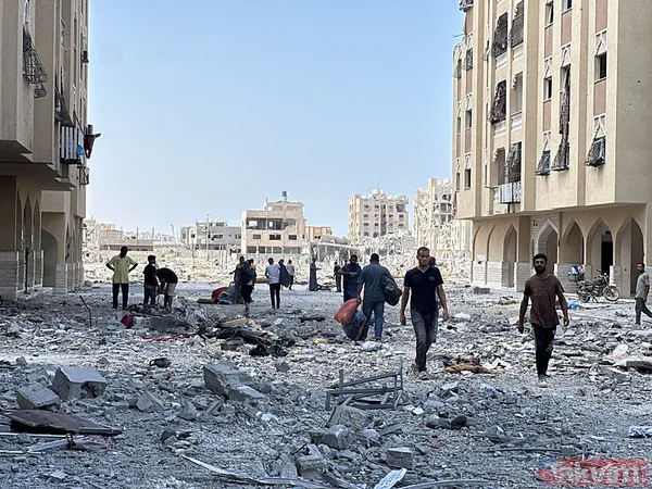 Han Yunus'tan geri acı kaldı! Soykırımcı İsrail Gazze'deki yıkımı böyle görüntülendi - 33