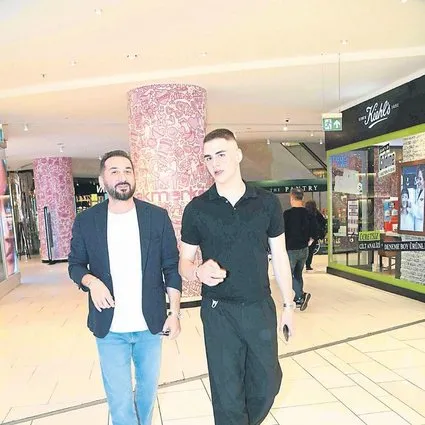 Asilcan Şahin ile babası İrfan Şahin’den gazetecilerle ayak üstü sohbet!