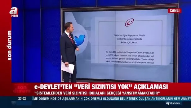 e-Devlet'ten ''veri sızıntısı yok'' açıklaması