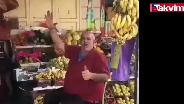 Filistinli manavın Erdoğan sevgisi