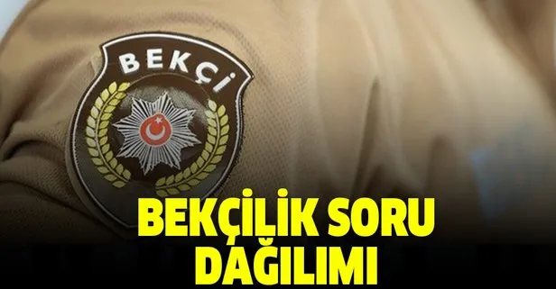 Bekçilik sınavı konuları nasıl olacak? İşte 2019.2 bekçilik sınav konu ve soru dağılımı...